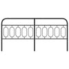 Schwarzes Metallkopfteil Marsilian 200cm