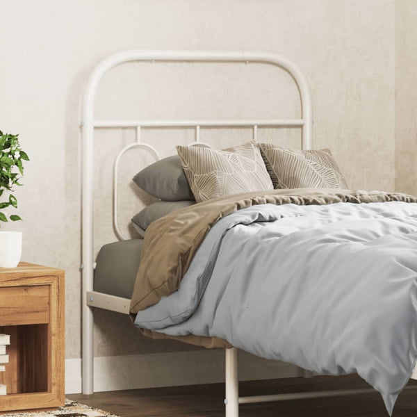 Weißes metallisches Kopfteil Marsilian 75cm