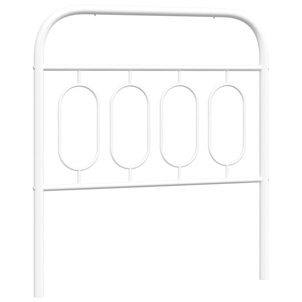 Weißes Bettkopfteil aus Metall Marsilian 80cm