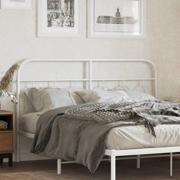 Weißes Metallkopfteil Marsilian 137cm