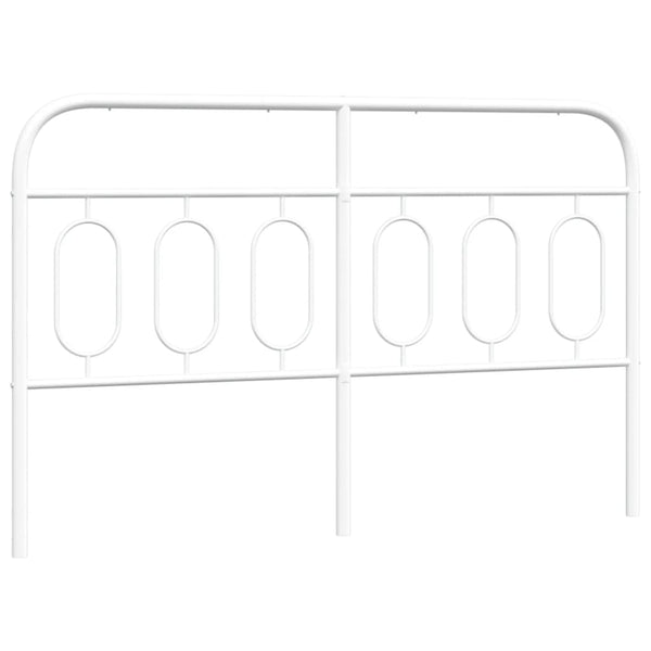 Weißes Kopfteil Marsilia 140cm aus Metall