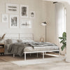 Valkoinen metallinen sängynpääty Marsilian 150cm
