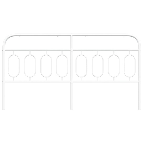 Weißes Metallbettgestell Marsilia 160cm