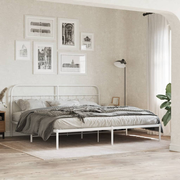 Weißes Metallkopfteil Marsilian 200cm