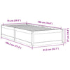 Bettgestell Durwood 75x190cm (Kiefer)