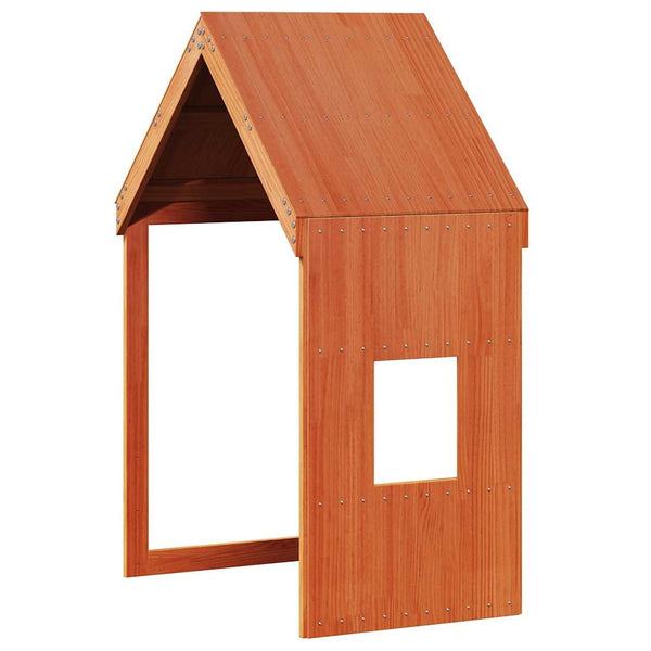 Vahanruskea lastensängyn katos Blajin 60x99x139,5cm (mänty)