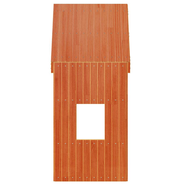 Vahanruskea lastensängyn katos Blajin 60x99x139,5cm (mänty)