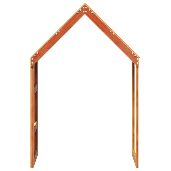 Vahanruskea lastensängyn katos Blajin 60x99x139,5cm (mänty)