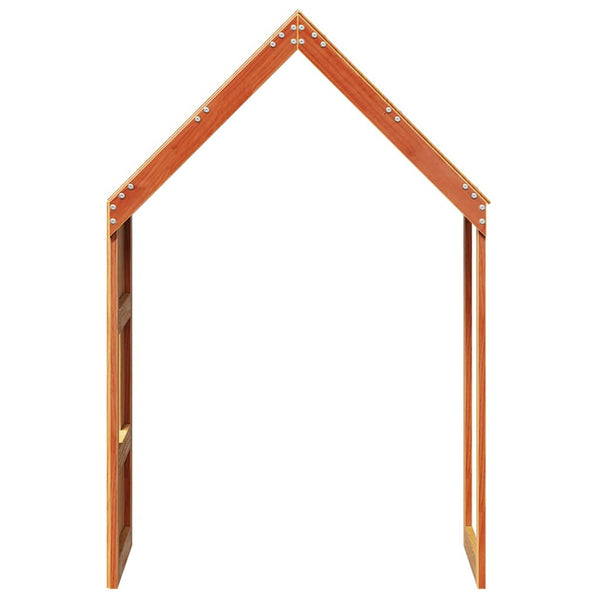 Vahanruskea lastensängyn katos Blajin 55x99x139,5cm (mänty)