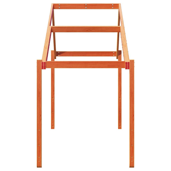 Graubrauner Kinderbetthimmel Giumacai 213x85,5x144,5cm (Kiefer)