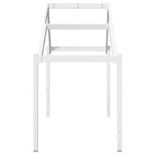Weißer Kinderbetthimmel Giumacai 203x95,5x142cm (Kiefer)