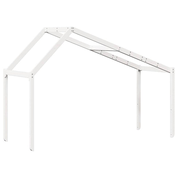 Weißer Kinderbetthimmel Giumacai 203x95,5x142cm (Kiefer)