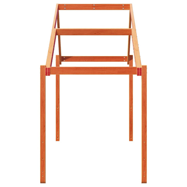 Vahanruskea lastensängyn katos Giumacai 203x95,5x142cm (mänty)