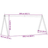 Wachsbrauner Kinderbetthimmel Sapet 209x95,5x88cm (Kiefer)
