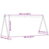 Wachsbrauner Kinderbetthimmel Sapet 209x85,5x88cm (Kiefer)