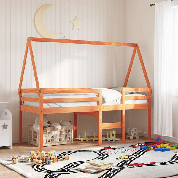 Wachsbrauner Kinderbetthimmel Sapet 209x85,5x88cm (Kiefer)