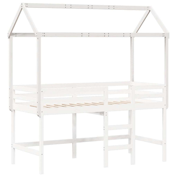 Weißes Kinderbetthimmel Letzner 217x95,5x159cm (Kiefer)