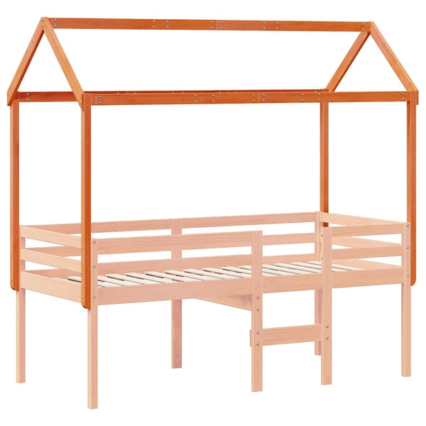 Leinenfarbener Kinderbetthimmel Letzner 217x95,5x159cm (Kiefer)