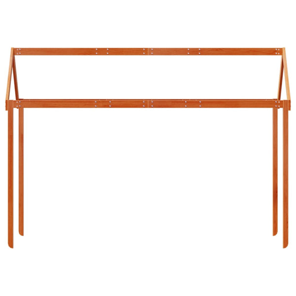 Leinenfarbener Kinderbetthimmel Letzner 217x95,5x159cm (Kiefer)