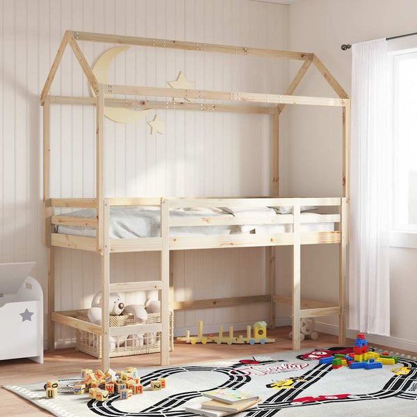 Himmelbett für Kinder Letzner 217x85,5x154cm (Kiefer)