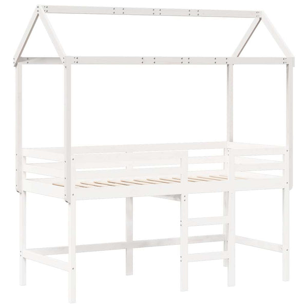 Weißes Kinderbetthimmel Letzner 217x85,5x154cm (Kiefer)
