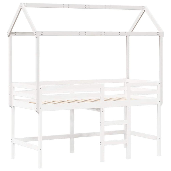 Weißer Kinderbetthimmel Letzner 207x95,5x159cm (Kiefer)