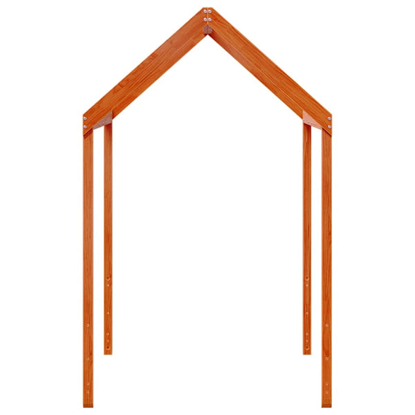 Wachsbrauner Kinderbetthimmel Letzner 207x80,5x151,5cm (Kiefer)