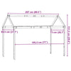 Wachsbrauner Kinderbetthimmel Letzner 207x80,5x151,5cm (Kiefer)