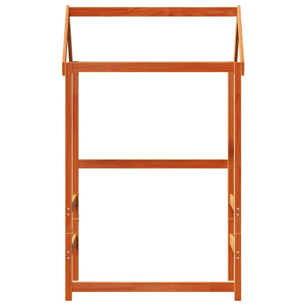 Wachsbraunes Kinderbetthimmel Ghiulbahar 108x70x176,5cm (Kiefer)