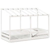 Weißes Kinder-Himmelbett Lalita 100x200cm (Kiefer)