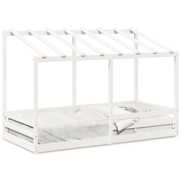 Weißes Kinder-Himmelbett Lalita 100x200cm (Kiefer)