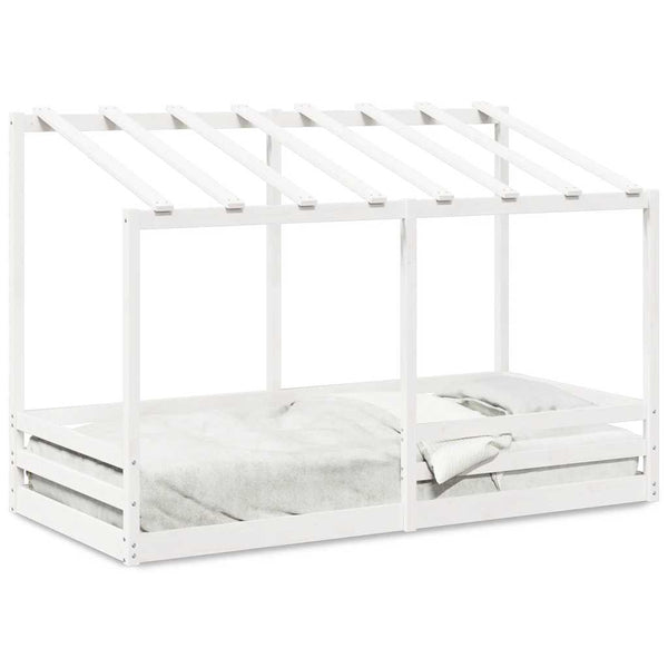 Weißes Kinderhimmelbett Lalita 90x200cm (Kiefer)