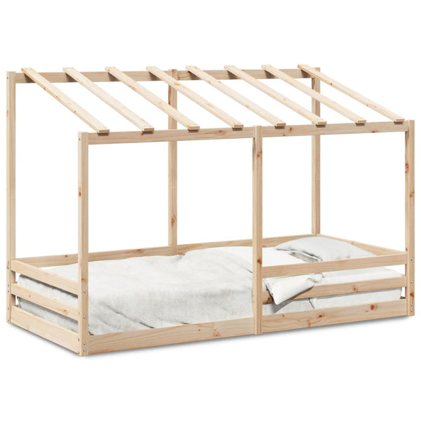 Weißes Kinder-Himmelbett Lalita 80x200cm (Kiefer)