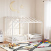 Weißes Himmelbett Lalita 75x190cm (Kiefer)