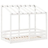 Weißes Himmelbett Lalita 70x140cm für Kinder (Kiefer)