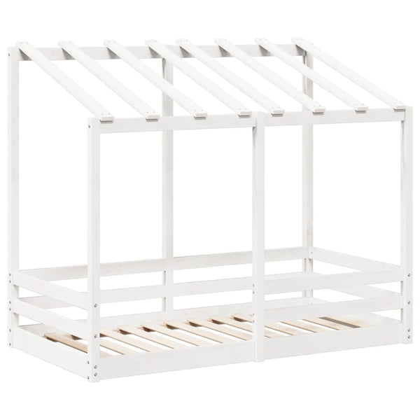 Weißes Himmelbett Lalita 70x140cm für Kinder (Kiefer)