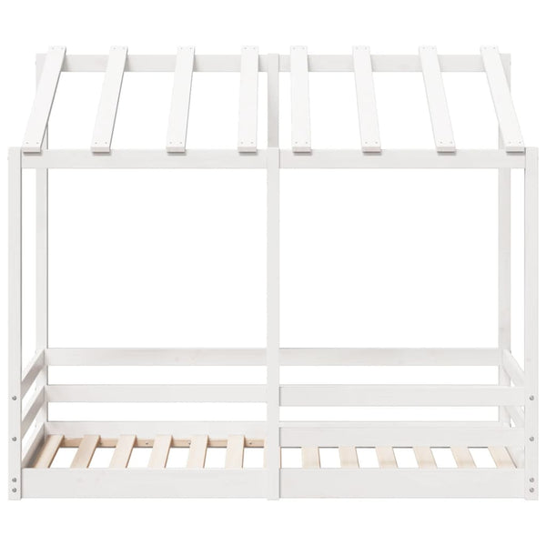 Weißes Himmelbett Lalita 70x140cm für Kinder (Kiefer)
