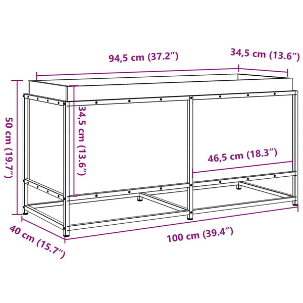 Blumenkasten Lukacs 100x40x50cm (Kiefer)