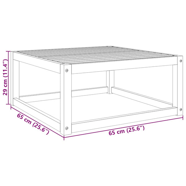 Gartentisch Ledia 65x65x29cm (Akazienholz)