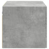 Betoninharmaa seinäkaappi Brateni 70x42,5x40cm (puinen)