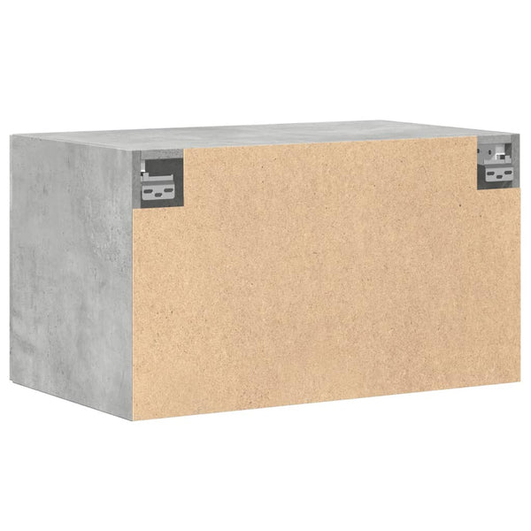Betoninharmaa seinäkaappi Brateni 70x42,5x40cm (puinen)