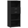 Schwarzer Schrank Jackie 50x42,5x124cm (Holz)