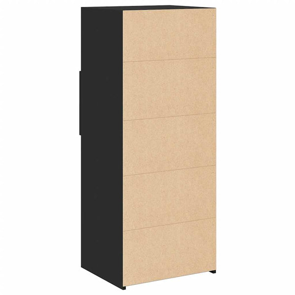 Schwarzer Schrank Jackie 50x42,5x124cm (Holz)