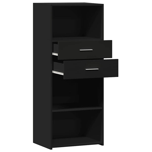 Schwarzer Schrank Jackie 50x42,5x124cm (Holz)