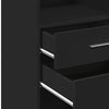 Schwarzer Schrank Jackie 50x42,5x124cm (Holz)