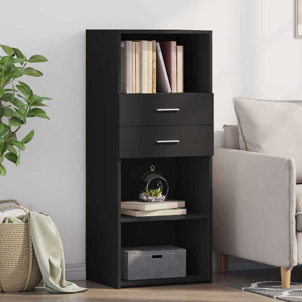 Schwarzer Schrank Jackie 50x42,5x124cm (Holz)