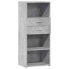 Betoninharmaa kaappi Jackie 50x42,5x124cm (puinen)
