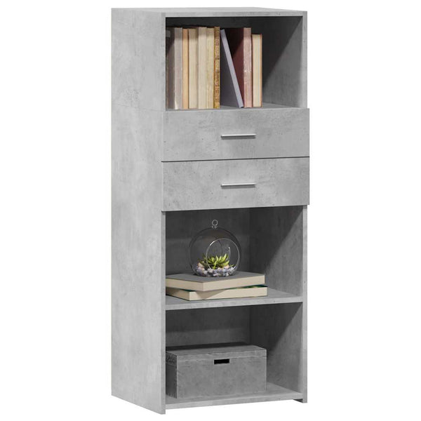 Betoninharmaa kaappi Jackie 50x42,5x124cm (puinen)