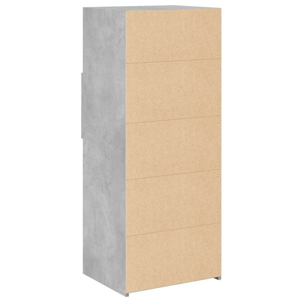 Betoninharmaa kaappi Jackie 50x42,5x124cm (puinen)