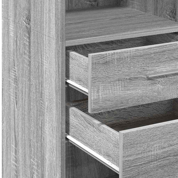 Grauer Schrank Jackie 50x42,5x124cm (Holz)